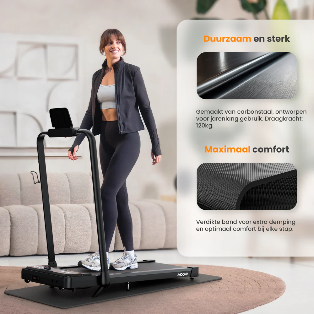 Moovv SmartStep Pro v3 Incline – Opvouwbare Loopband met Hellingfunctie